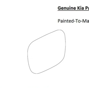 Painted 2020-2026 Kia Telluride Fuel Door | Genuine OEM