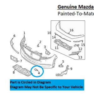 Painted 2020-2026 Mazda CX-30 CX30 Front Tow Hook Cover | Genuine OEM