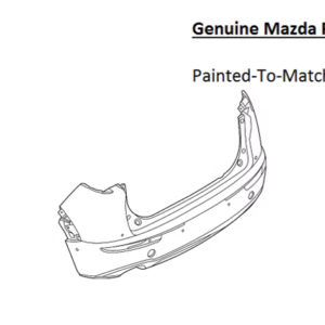 Painted 2020-2026 Mazda CX-30 CX30 Rear Bumper Cover | Genuine OEM