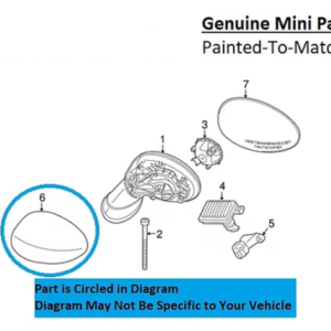 Painted 2014-2019 Mini Cooper Side Mirror Cover | Genuine OEM