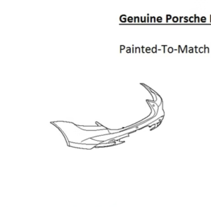 Painted 2020-2026 Porsche Taycan Rear Bumper | Genuine OEM