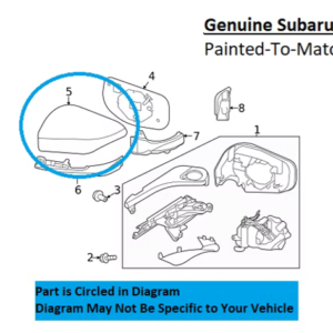 Painted 2020-2026 Subaru Legacy Side Mirror Cover | Genuine OEM