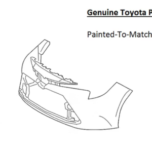 Painted 2020-2026 Toyota Corolla Sedan Front Bumper Cover | Genuine OEM