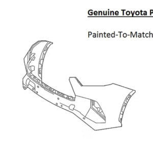 Painted 2020-2026 Toyota Highlander Front Bumper Cover | Genuine OEM