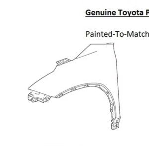 Painted 2020-2026 Toyota Highlander Front Fender | Genuine OEM