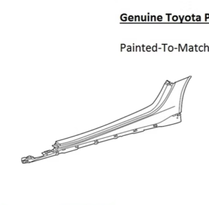 Painted 2020-2026 Toyota Supra Side Skirt Rocker Molding | Genuine OEM