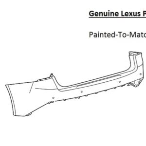 Painted 2021-2023 Lexus IS300 IS350 IS500 Rear Bumper | Genuine OEM