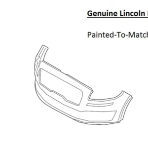 Painted 2021-2023 Lincoln Nautilus Front Bumper | Genuine OEM