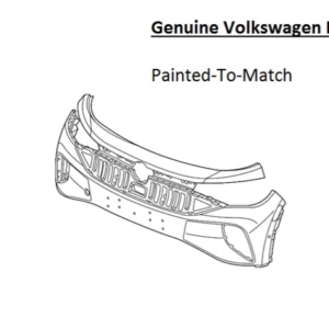 Painted 2021-2023 Volkswagen ID.4 ID4 Front Bumper | Genuine OEM