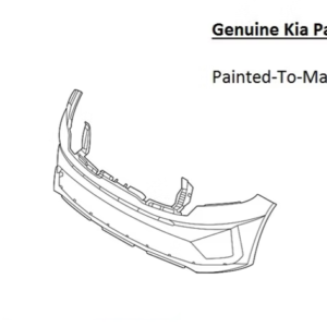 Painted 2021-2024 Kia Sorento Front Bumper | Genuine OEM