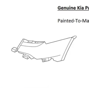 Painted 2021-2024 Kia Sorento Rear Bumper Side Panel | Genuine OEM