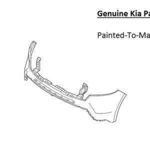 Painted 2021-2024 Kia Sorento Upper Front Bumper | Genuine OEM
