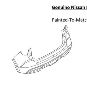 Painted 2021-2024 Nissan Kicks Rear Bumper | Genuine OEM