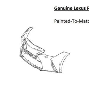 Painted 2021-2025 Lexus IS300 IS350 IS500 Front Bumper | Genuine OEM