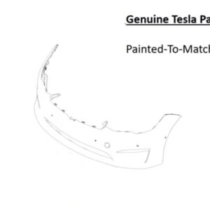 Painted 2021-2026 Tesla Model S Front Bumper | Genuine OEM