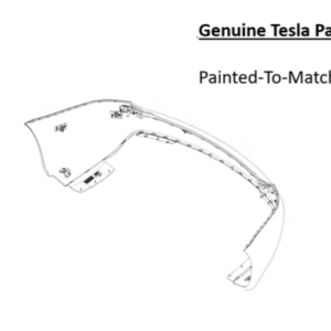 Painted 2021-2026 Tesla Model S Rear Bumper | Genuine OEM