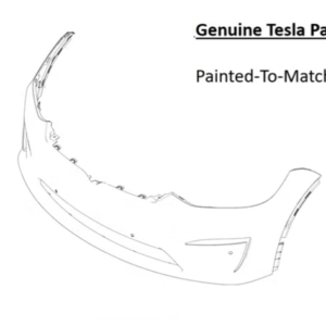 Painted 2021-2026 Tesla Model X Front Bumper | Genuine OEM