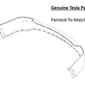 Painted 2021-2026 Tesla Model X Rear Bumper | Genuine OEM