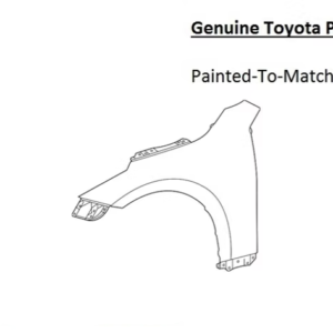 Painted 2021-2026 Toyota Mirai Front Fender | Genuine OEM