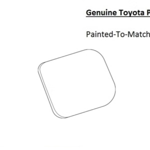 Painted 2021-2026 Toyota Mirai Fuel Door | Genuine OEM