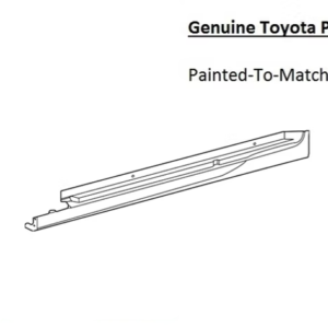Painted 2021-2026 Toyota Mirai Side Skirt Rocker Molding | Genuine OEM