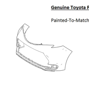 Painted 2021-2026 Toyota Sienna Front Bumper Cover | Genuine OEM
