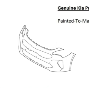 Painted 2022-2023 Kia Stinger Front Bumper | Genuine OEM