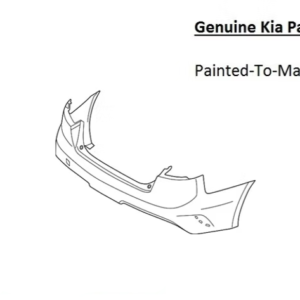 Painted 2022-2023 Kia Stinger Rear Bumper | Genuine OEM
