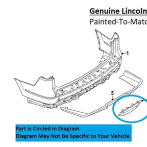 Painted 2022-2024 Lincoln Navigator Rear Hitch Cover | Genuine OEM