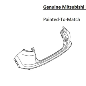 Painted 2022-2024 Mitsubishi Eclipse Cross Rear Bumper (Upper) | Genuine OEM