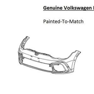 Painted 2022-2024 Volkswagen Golf R Front Bumper | Genuine OEM