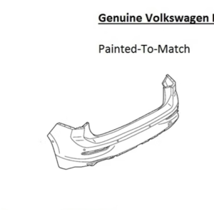 Painted 2022-2024 Volkswagen Golf R Rear Bumper | Genuine OEM