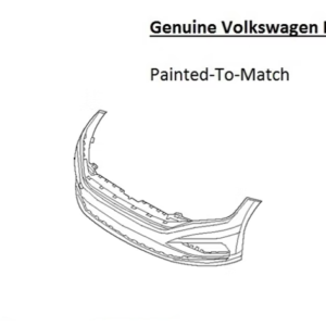 Painted 2022-2024 Volkswagen Jetta Front Bumper | Genuine OEM