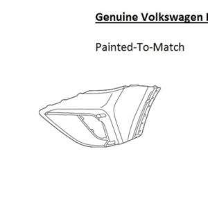 Painted 2022-2024 Volkswagen Taos Front Bumper Side Panel | Genuine OEM
