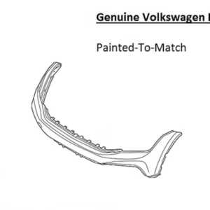 Painted 2022-2024 Volkswagen Tiguan Front Bumper | Genuine OEM