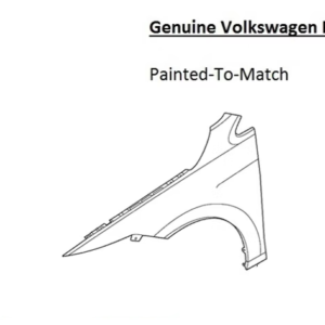 Painted 2022-2025 Volkswagen GTI Front Fender | Genuine OEM