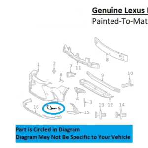 Painted 2022-2026 Lexus NX250 NX350 NX350h NX450h Front Tow Cover | Genuine OEM