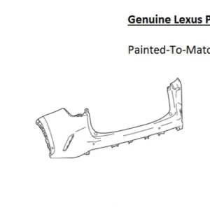Painted 2022-2026 Lexus NX250 NX350 NX350h NX450h Rear Bumper | Genuine OEM