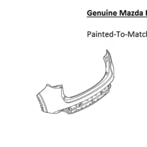 Painted 2022-2026 Mazda CX-5 CX5 Rear Bumper Cover | Genuine OEM