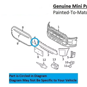 Painted 2022-2026 Mini Cooper Front Tow Hook Cover | Genuine OEM