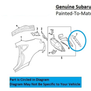 Painted 2022-2026 Subaru BRZ Fuel Door | Genuine OEM