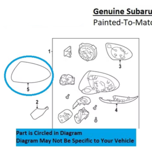 Painted 2022-2026 Subaru BRZ Side Mirror Cover | Genuine OEM