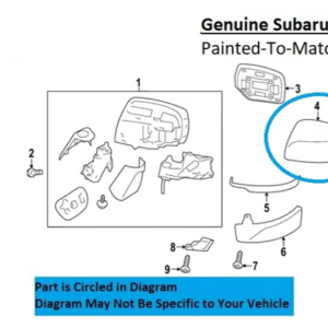 Painted 2022-2026 Subaru WRX Side Mirror Cover | Genuine OEM