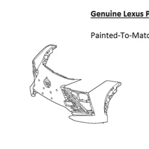 Painted 2023-2024 Lexus RZ450e RZ 450e RZ300e Front Bumper | Genuine OEM