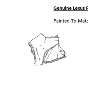 Painted 2023-2024 Lexus RZ450e RZ 450e Rear Bumper Side Panel | Genuine OEM