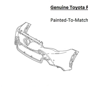 Painted 2023-2024 Toyota Corolla Cross Hybrid Front Bumper | Genuine OEM
