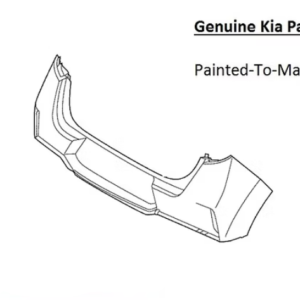 Painted 2023-2025 Kia Soul Rear Bumper | Genuine OEM