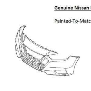 Painted 2023-2025 Nissan Versa Front Bumper Cover | Genuine OEM