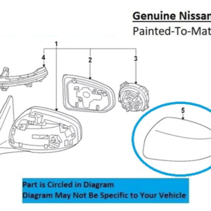 Painted 2023-2025 Nissan Z Side Mirror Cover | Genuine OEM