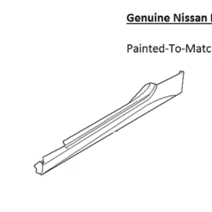 Painted 2023-2025 Nissan Z Side Skirt Rocker Molding | Genuine OEM